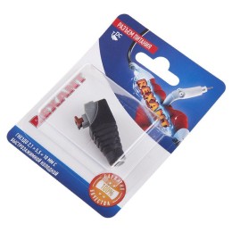 Разъем питание на кабель гнездо 2.1х5.5x10мм с быстрозажимной колодкой блист. Rexant 06-0076-A