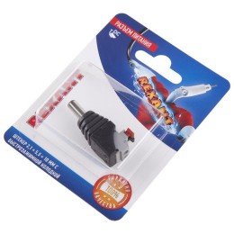 Разъем питание на кабель штекер 2.1х5.5x10мм. с быстрозажимной колодкой блист. Rexant 06-0075-A