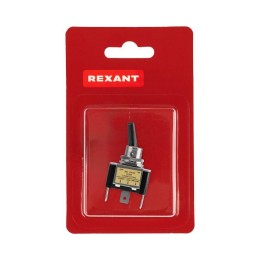 Тумблер 12В 30А (3c) ON-OFF 1п с красн. LED подсветкой (ASW-07D-2) блист. Rexant 06-0334-B