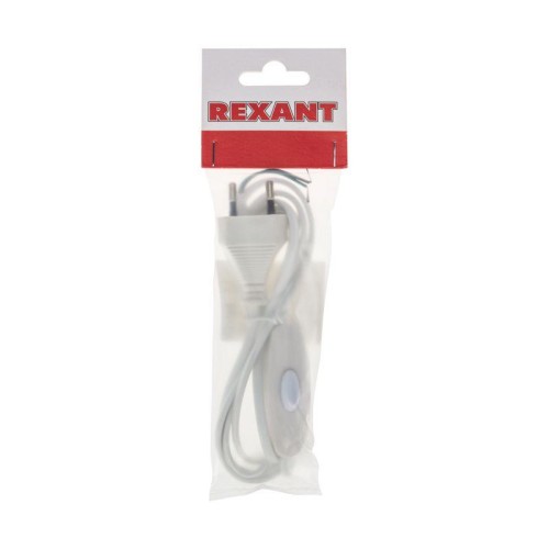 Шнур сетевой 1.8м с выключателем без розетки бел. блист. Rexant 06-3251