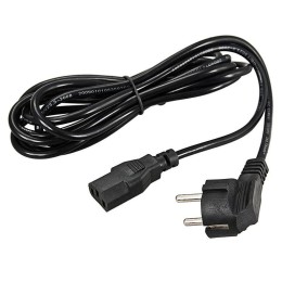 Шнур сетевой Евро 0.75кв.мм 3м (PE) (с заземлением) Rexant 11-1122