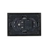 Розетка 2-м СП FORTE&PIANO FP126 10А без заземл. без защ. шторок безвинт. крепл. черн. IEK FP-R20-10