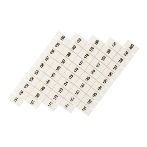 Маркеры для UT/ST/Push-in 6 с нумерацией 150-200 (уп.100шт) EKF zb-st-6-150-200