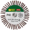 Диск лепестковый для дрели радиальный 40х20х6мм Р 40 FIT 39582