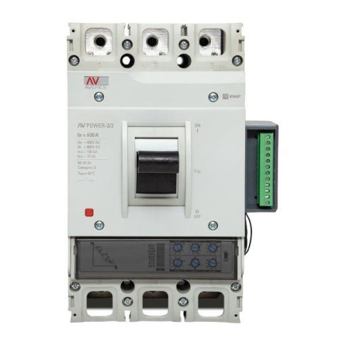 Выключатель автоматический 630А 100кА AV POWER-3/3 ETU2.2 AVERES EKF mccb-33-630H-2.2-av