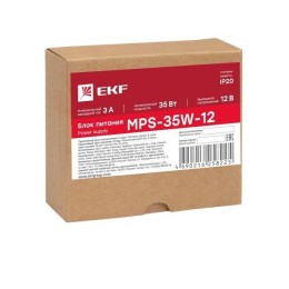 Блок питания 12В MPS-35W-12 PROxima EKF mps-35w-12