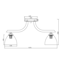 Люстра Valerie 60Вт E27х5 IP20 Freya FR5058PL-05BG