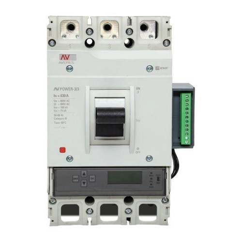 Выключатель автоматический 630А 100кА AV POWER-3/3 ETU6.2 AVERES EKF mccb-33-630H-6.2-av