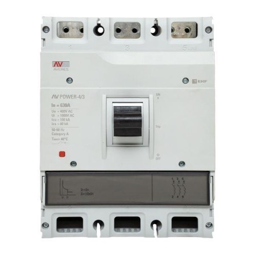 Выключатель автоматический 630А 100кА AV POWER-4/3 TR AVERES EKF mccb-43-630H-TR-av