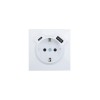 Розетка 1-мест. с/з Type-C+USB разъем СП ZIMA бел. LEZARD 704-0288-181TC