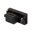 Розетка аудио/видео проходная HDMI Simon 27 узкий модуль (мама-мама) механизм графит Simon 2701094-0
