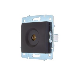 Розетка телевизионная оконечная TV СП ASTI IP20 механизм черн. бархат LEZARD 7081-4288-130