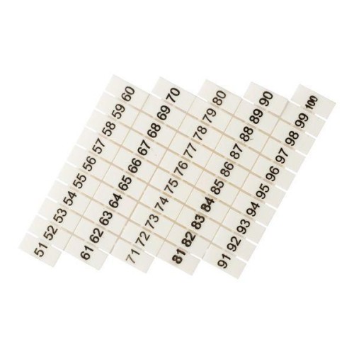 Маркеры для UT/ST/Push-in 6 с нумерацией 50-100 (уп.100шт) EKF zb-st-6-50-100