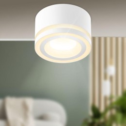 Светильник OL51 WH GX53 IP20 настенно-потолочный спот бел. Эра Б0059804