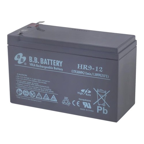 Аккумулятор 12В 9А.ч HR 9-12 B.B. Battery