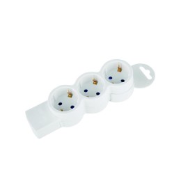 Колодка розеточная 3 гнезда с заземлением Quick Fix (быстрое подключение) 3680Вт Duwi 32017 5