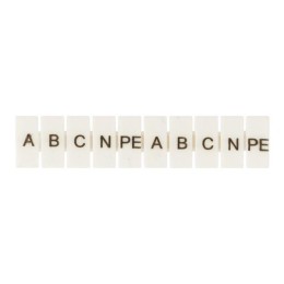 Маркеры для UT/ST/Push-in 6 с символами "A. B. C. N. PE" (уп.100шт) EKF zb-st-6-A-PE