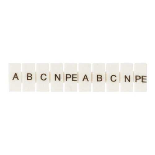 Маркеры для UT/ST/Push-in 6 с символами "A. B. C. N. PE" (уп.100шт) EKF zb-st-6-A-PE