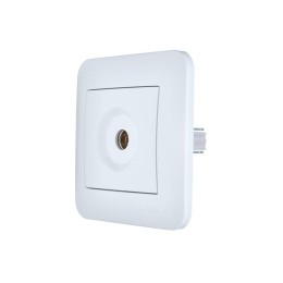 Розетка телевизионная проходная TV СП ASTI IP20 в сборе бел. LEZARD 7081-0202-129