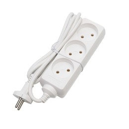 Удлинитель 3х3м без заземл. 10А IP20 S 3х3 2.2кВт Volsten 9301