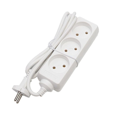 Удлинитель 3х3м без заземл. 10А IP20 S 3х3 2.2кВт Volsten 9301