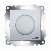Механизм светорегулятора поворотного Cosmo 800Вт с подсветкой алюм. ABB 619-011000-192
