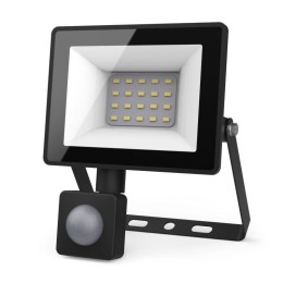 Прожектор светодиодный Elementary 20Вт 6500К IP65 1900лм 175-265В ДО с датчиком движения черн. GAUSS