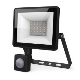 Прожектор светодиодный Elementary 30Вт 6500К IP65 2100лм 175-265В ДО с датчиком движения черн. GAUSS