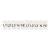 Маркеры для UT/ST/Push-in 6 с символами "L1. L2. L3. N. PE" (уп.100шт) EKF zb-st-6-L-1-3