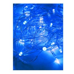 Гирлянда светодиодная 80LED син. прозр. провод 8.8м (7.3+1.5) 8 режимов мигания IP20 син. Космос KOC
