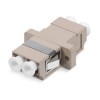 Соединитель проходной DLC-DLC-MM LC-LC duplex MM (SC Adapter Simplex dimension) пластик. Cabeus 7133