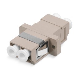 Соединитель проходной DLC-DLC-MM LC-LC duplex MM (SC Adapter Simplex dimension) пластик. Cabeus 7133