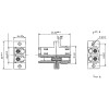 Соединитель проходной DLC-DLC-MM LC-LC duplex MM (SC Adapter Simplex dimension) пластик. Cabeus 7133
