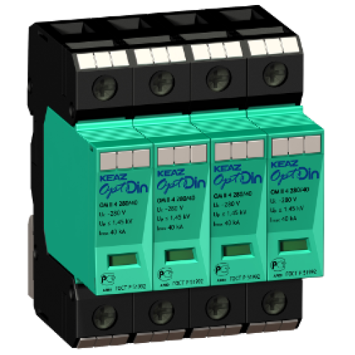 Ограничитель импульсных перенапряжений (УЗИП) OptiDin OM II 4 280/40/S КЭАЗ 114307