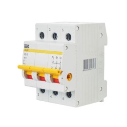 Выключатель нагрузки (мини-рубильник) 3п 63А ВН-32 KARAT IEK MNV10-3-063