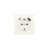 Розетка 1-мест. с/з Type-C+USB разъем СП ZIMA IP20 слон. кость LEZARD 704-9088-181TC