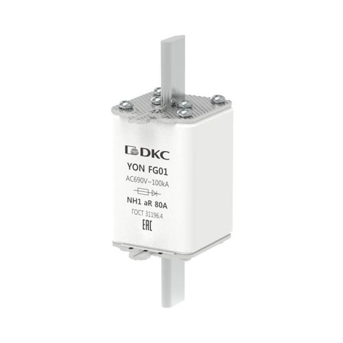 Предохранитель YON ножевого типа FG1 80А 690В хар-ка aR DKC 1FG01-0080-690V-AR