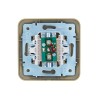 Розетка телевизионная проходная TV СП ASTI IP20 в сборе золото. LEZARD 7081-3636-129