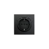 Розетка 1-мест. с/з Type-C+USB разъем СП ZIMA IP20 черн. бархат LEZARD 704-4288-181TC