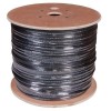 Кабель витая пара F/UTP кат.5e 4х2х24AWG solid PE OUTDOOR трос черн. (м) Rexant 01-0144