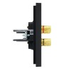 Аудиорозетка 4-м FORTE&PIANO FP139 черн. IEK FP-S40-K02