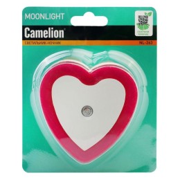 Светильник светодиодный ночник LED "Сердце" с фотосенсором 220В NL-263 Camelion 15381