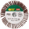 Диск лепестковый для дрели радиальный 40х20х6мм Р 80 FIT 39584