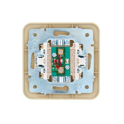 Розетка телевизионная проходная TV СП ASTI IP20 в сборе крем. LEZARD 7081-0303-129