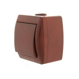 Выключатель 1-кл. ОП Nata 10А IP20 вишня LEZARD 710-0600-100