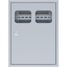 Щит ЯУР на 2 счетчика с двумя DIN-рейками (400х300х150) Basic EKF uerm-din-400-2