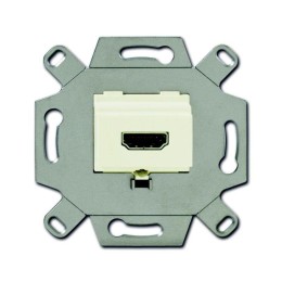 Розетка аудио/видео HDMI HDMI-type A Full HD 20п механизм сл. кость ABB 2CKA000230A0430