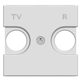 Накладка для TV-R розетки 2мод. Zenit серебристый ABB 2CLA225080N1301