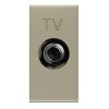 Розетка телевизионная одиночная TV 1мод. Zenit с накладкой шампань ABB 2CLA215000N1901