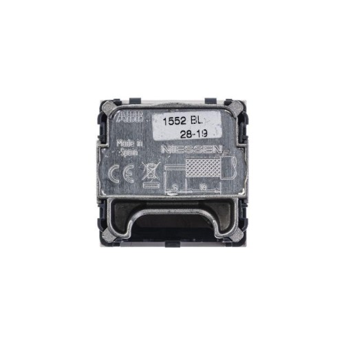 Розетка телевизионная одиночная TV/R/SAT 2мод. Zenit с накладкой бел. ABB 2CLA225130N1101